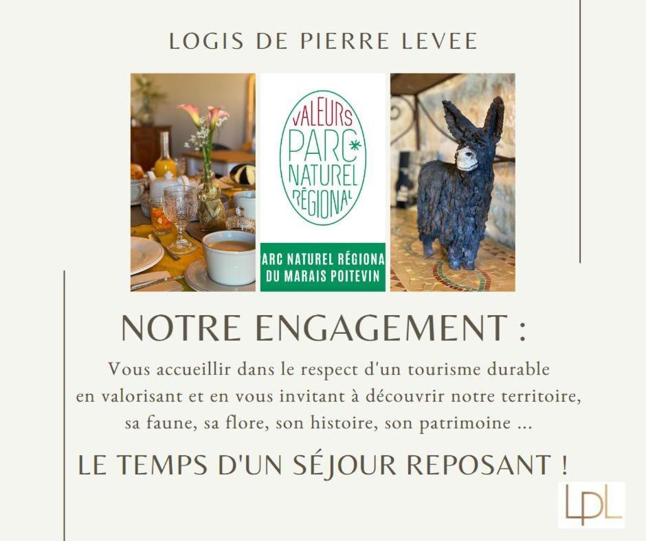 Logis De Pierre Levee Bed and Breakfast Bessines Eksteriør billede